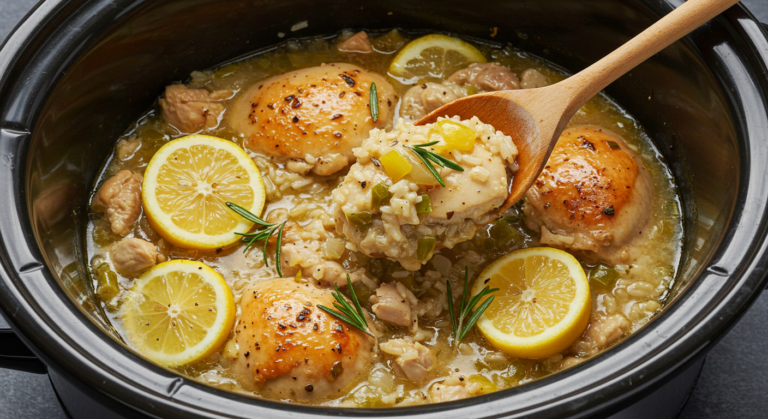 Slow Cooker Chicken and Rice