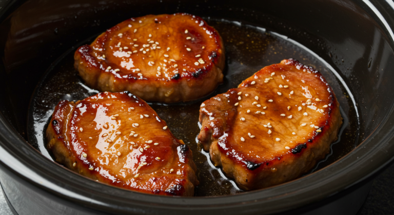 Slow Cooker Teriyaki Pork Chops