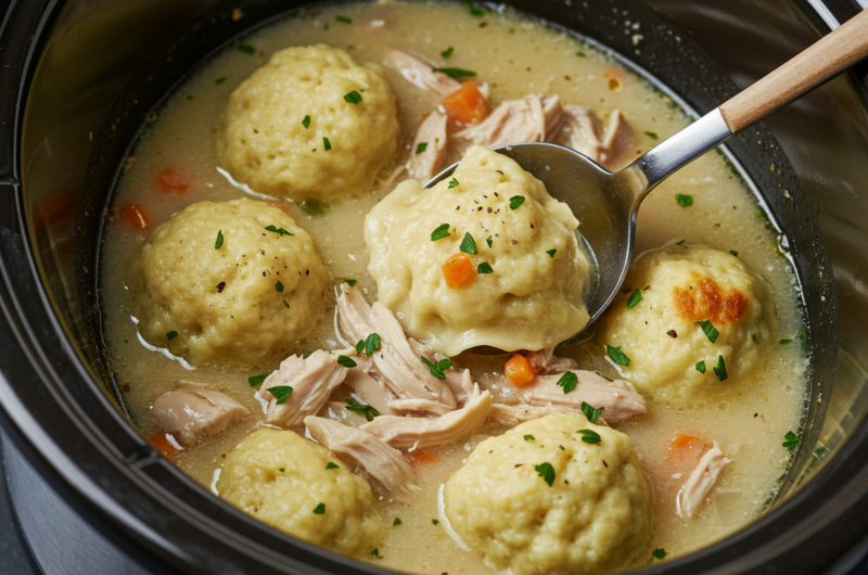 Slow Cooker Chicken and Dumplings