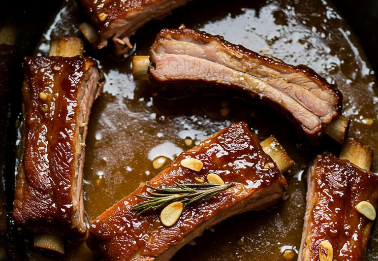 Honey Garlic Slow Cooker Ribs