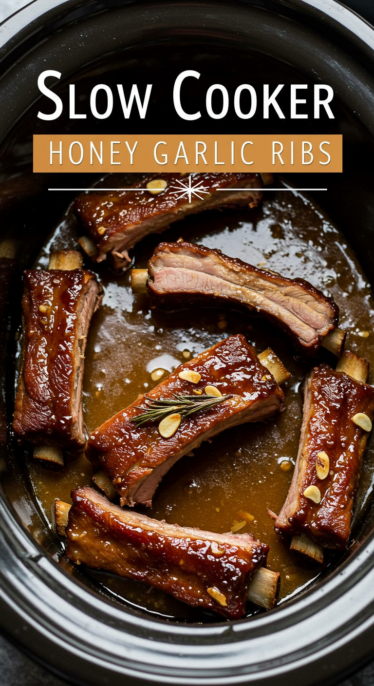 Honey Garlic Slow Cooker Ribs