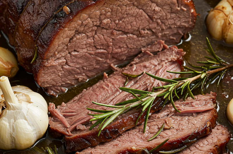 Rosemary Garlic Pot Roast – Slow Cooker