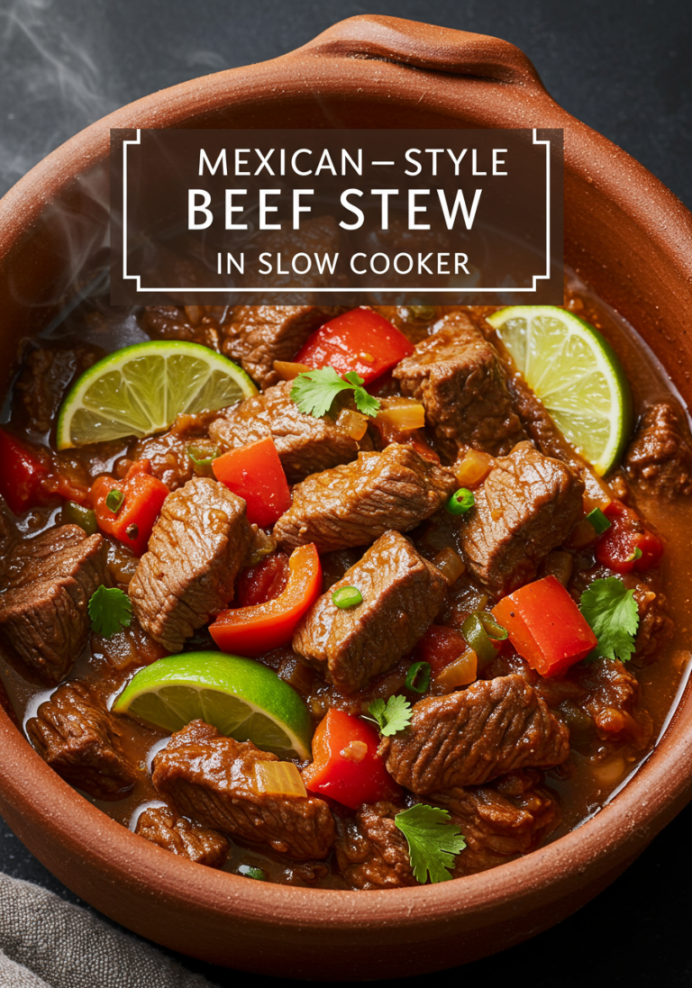Mexican-Style Beef Stew in the Slow Cooker