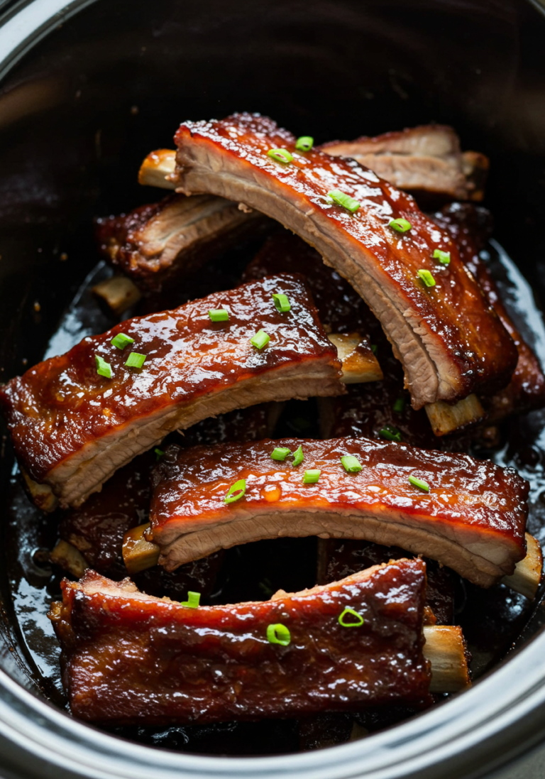 Slow CookerSticky Asian Hoisin Ribs