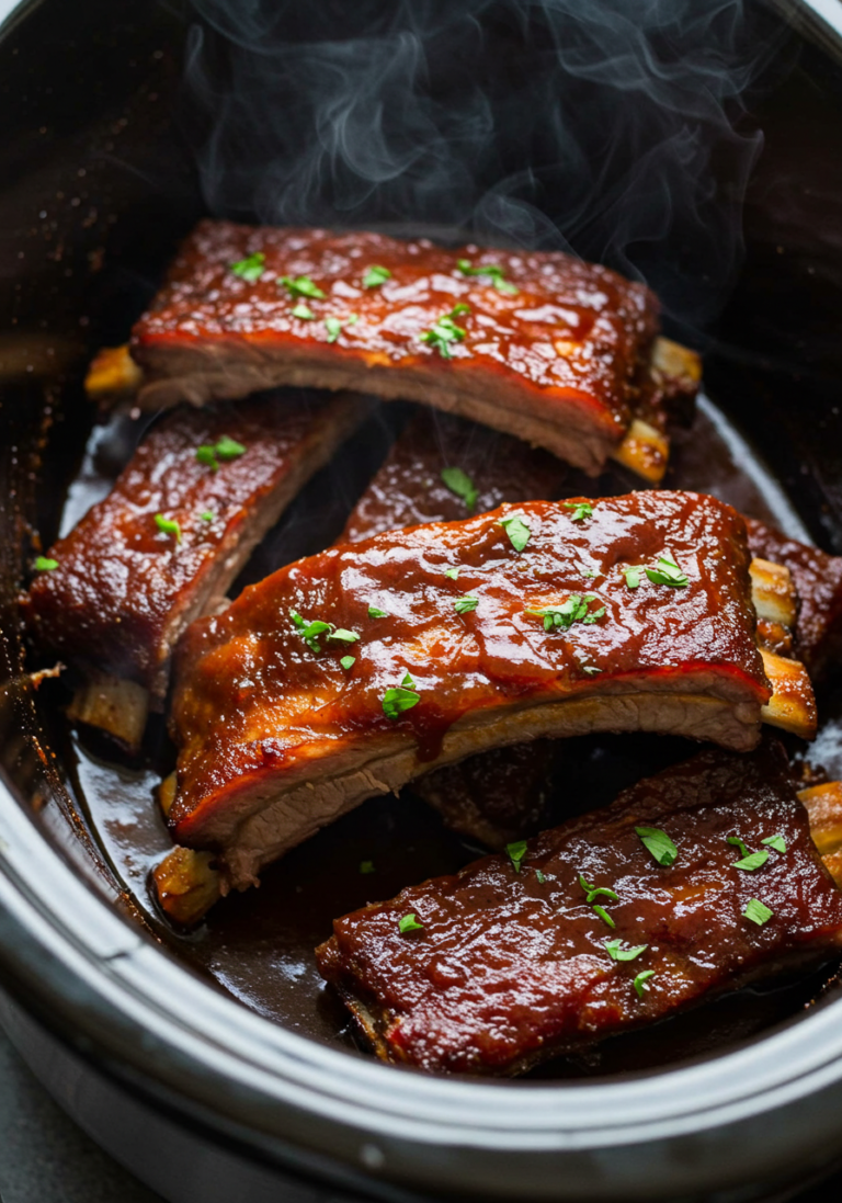 Kansas City-Style Slow Cooker Ribs