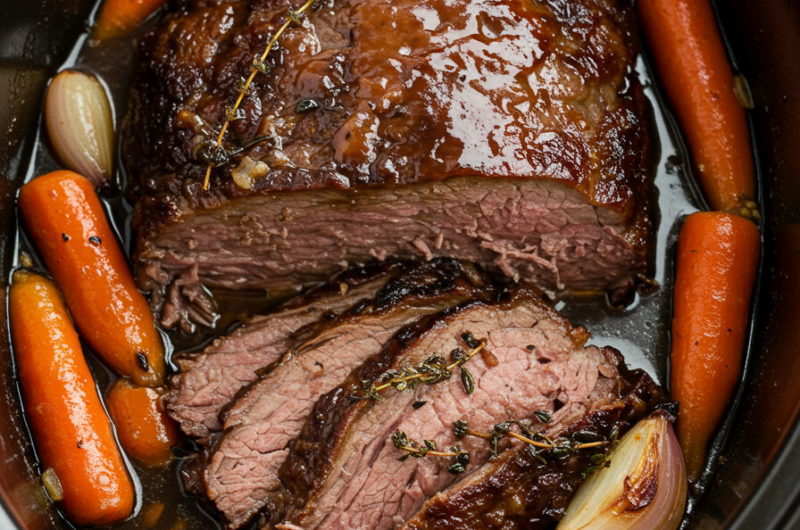 Sweet and Tangy Pot Roast – Slow Cooker