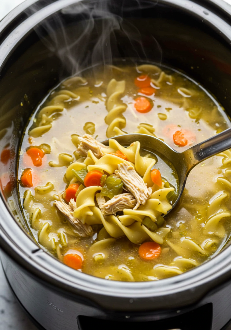 Slow Cooker Chicken Noodle Soup