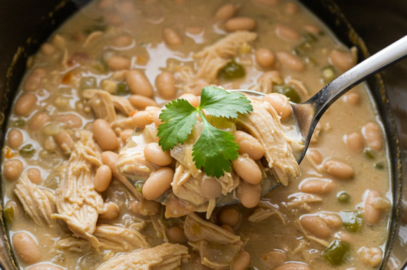 Slow Cooker White Chicken Chili