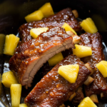 Slow Cooker Brown Sugar & Pineapple Ribs