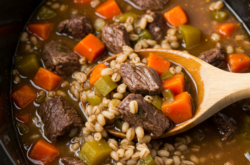 Beef and Barley Stew - Slow Cooker