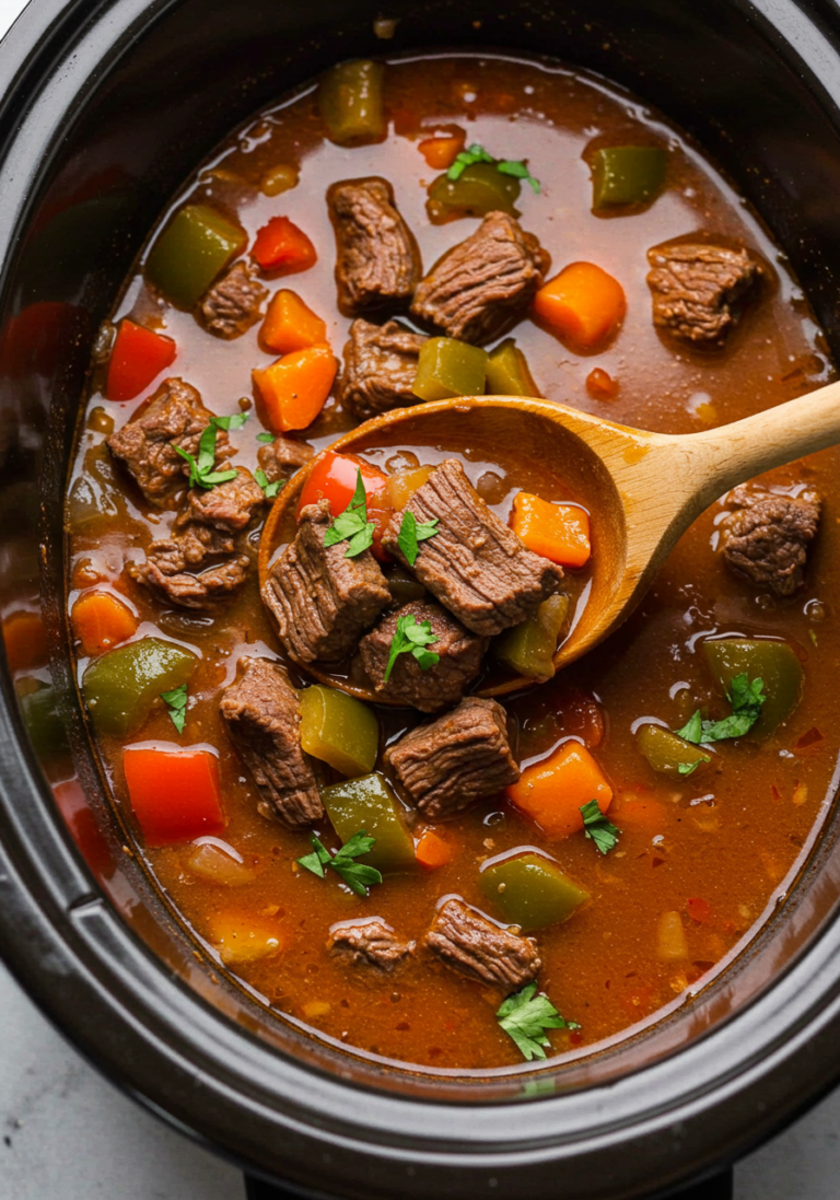 Spicy Cajun Beef Stew - Slow Cooker